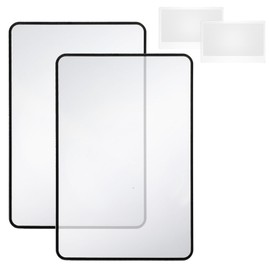 Kifmurase 4Pcs Page Magnifying Sheet 3X Lightweight Optical Plastic Glass, Reading Magnifier with Handy Card Size Magnifier Lenses, Fresnel Lens for Seniors Reading Maps Books Bible Magazines