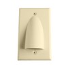 Single Gang Bundled Cable Wall Plate, Ivory
