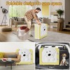 Aoole Foldable Dog Play Pen Indoors, Non-Slip Sturdy Puppy Playpen