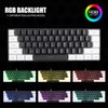 G61 Mini RGB Keyboard LED Backlight 61 Keys Ergonomic Mechanical