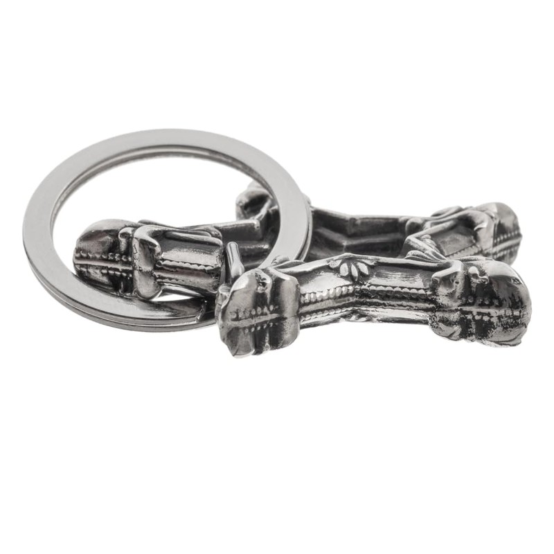 ArtemisClassic Classic Star Carabiner Keychain, Keyring, ACK0052, Silver Accessories, Men's,