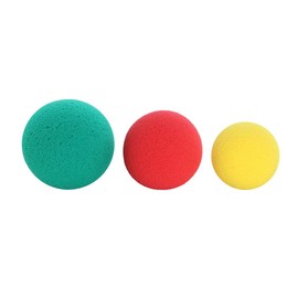 CanDo Memory Foam Hand Ball Set, Yellow/Red/Green