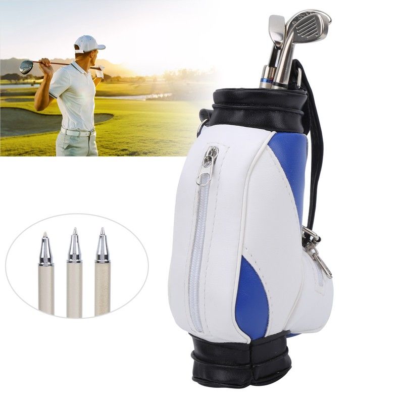 Mini Golf Pens Holder with Pen for Desk Decoration Golf