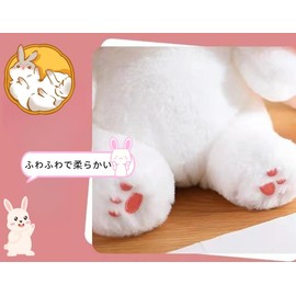 Strawberry, Rabbit, Plush Rabbit, Stuffed Toy, Transformation, Dakimakura, Stuffed Toy, Hugging Pillow, Cute Animal, Carrot Bunny, Plush Toy (9.8 inches (25 cm), Strawberry Color