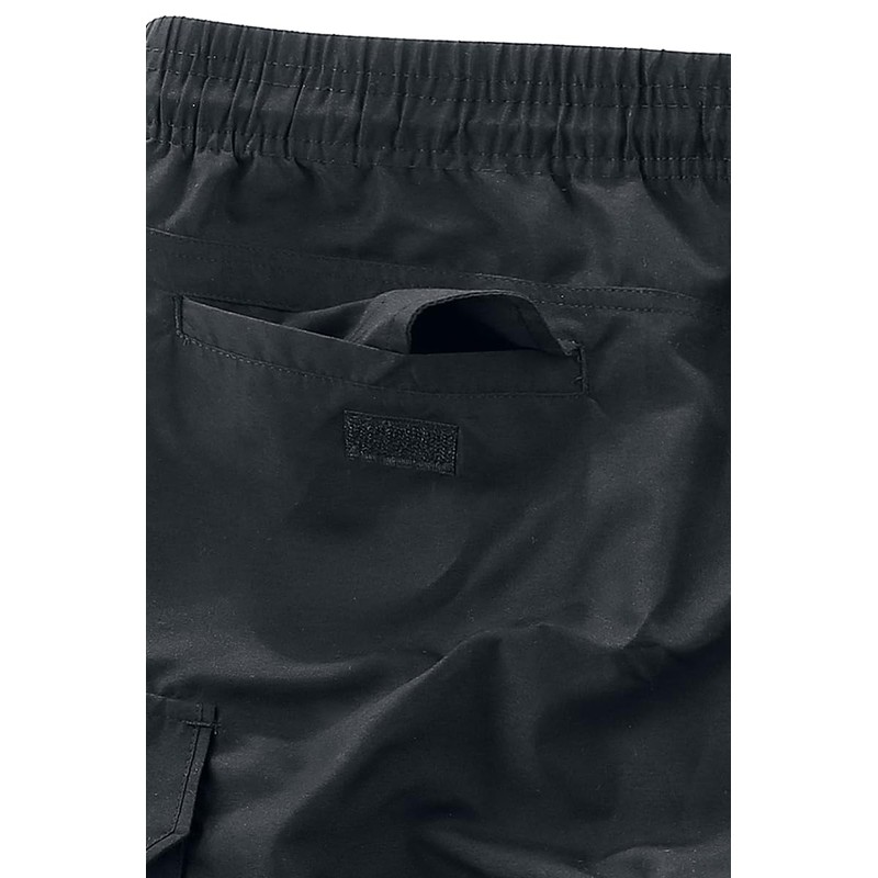 Black Premium by EMP Mens Black Swimming Trunks with Mesh