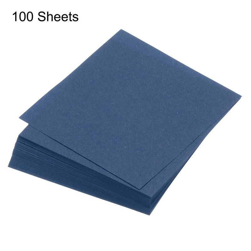 sourcing map 100 Sheet Origami Paper Double Sided Navy Blue