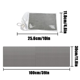 TEAONE Cooling Towels, 2 PCS Grey Breathable Towels for Yoga, Golf, Outdoor Activities (30 x 100cm/11.81 x 39.37in)