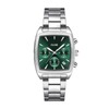 Cruz Quartaut CW52002 Women's Silver Wristwatch, green/silver, Classic