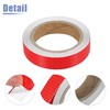 ACROPIX Universal 2.5cm x 10m Red Car Reflective Sticker Reflective