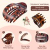 Flat Hair Clips for Women,4 Pack Ergonomic Curved Hair Claw