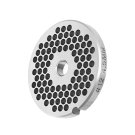 #12 Stainless Steel 3/16" Meat Grinder Plate, Heavy Duty 4.5mm Fine-Medium Plate For Most Regular Sausages