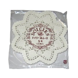 ドイリー レースペーパー 丸型(500枚入)5号