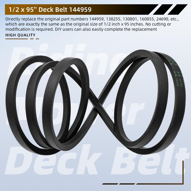 144959 Mower Deck Belt for 42'' Craftsman LT1000 LT2000 LT3000,