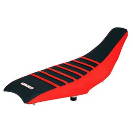 Enjoy Mfg Seat Cover - Compatible Fit for 2006-2024 Honda TRX 250 TRX 250 EX #206 (RED Sides/Black TOP/RED Ribs)
