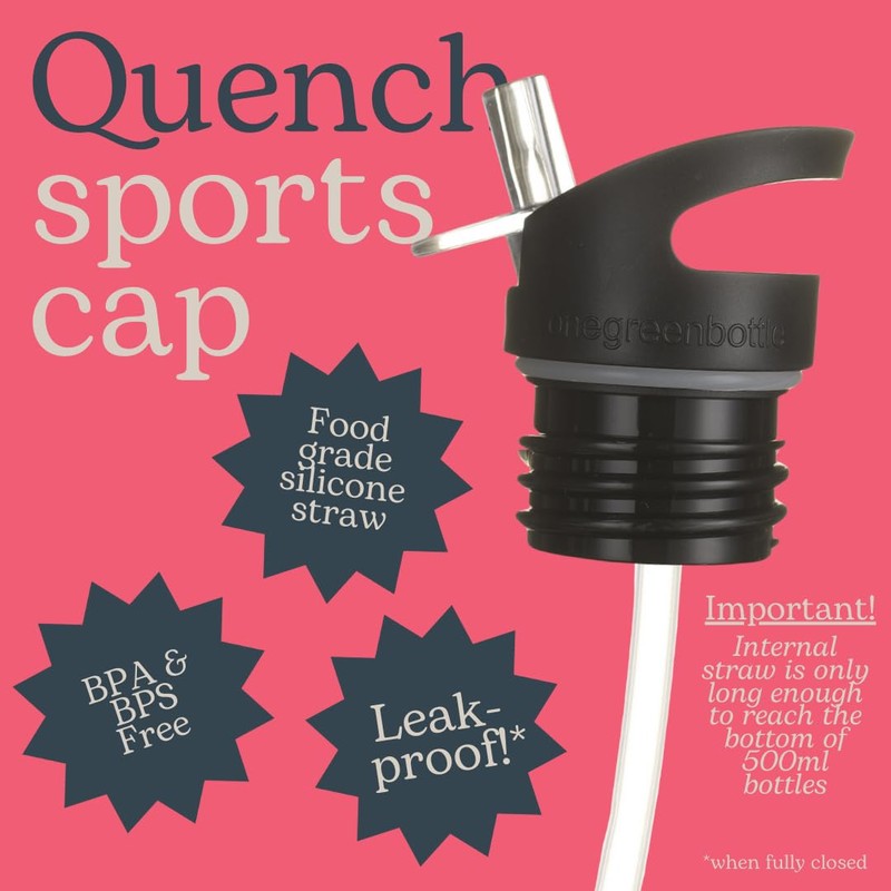 onegreenbottle BOTL QUENCH Classic collection cap. Straw cap with spout.