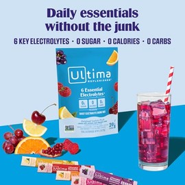 Ultima Replenisher Polvo de hidratacin de electrolitos (variedad, bolsa de 20 unidades (paquete de 1))                                                