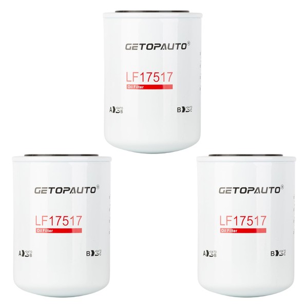 GETOPAUTO LF17517 Oil Filter Compatible with 5.0L V8 Cummins TurboDiesel
