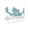 Creative Co-Op Aqua & White Metal Mermaid Wall Décor with