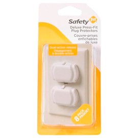 Safety 1st Deluxe - Enchufes de salida a presión, 8 unidades