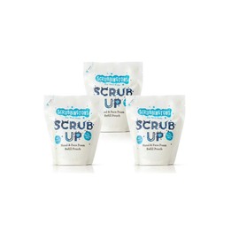 Scrubbingtons Scrub Up Children's Foaming Hand & Face Wash Refill Pouch with 98% Natural Ingredients & Aloe Vera for Sensitive Skin, 3 x 200ml