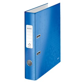 Leitz Lever Arch File, Metallic blue, A4, 50 mm spine width, WOW Range, 10060036