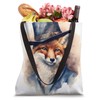 Fox With A Detective Hat. Fox Wearing Detective Hat, Animal