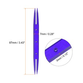 HARFINGTON 2pcs Tatting Shuttles 87x7x3mm Colorful Plastic Shuttles for Lace-Making DIY Hand Craft Tool Knitting Arts Supplies, Green Blue