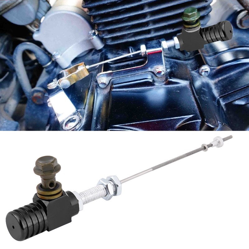 M10x1.25mm Hydraulic Clutch Master Cylinder Brake Pump Black for Motorcycle