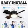 Bell+Howell Socket Breeze Socket Fan Light with Remote, Portable Small