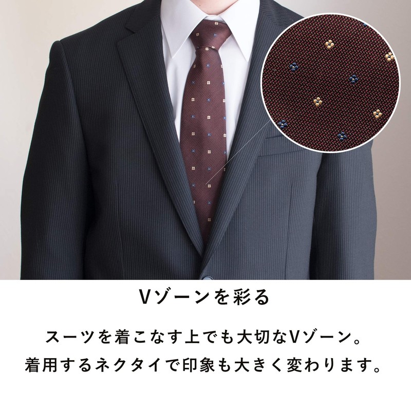 TAVARAT Necktie Business Silk 100% Made in Japan Nishijin Weave