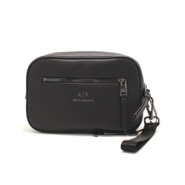 A|X Armani Exchange Men's Eco Leather Travel Bag, Black, black, Eco Leather Travel Bag