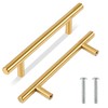 TRIXES 20PK Gold 150mm Wide Cabinet Door Drawer T-Bar Handles