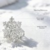 Christmas Snowflake Hair Claw Clips Accessories for Women 6PCS