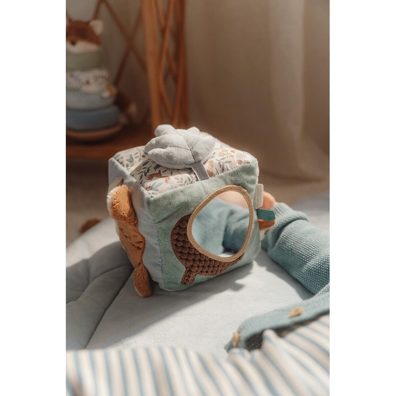 Little Dutch 8909 Fabric Activity Feeling Cube - Forest Friends