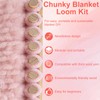 LWITDOG 60" Chunky Blanket Loom Kit, Adjustable Size Chunky Yarn