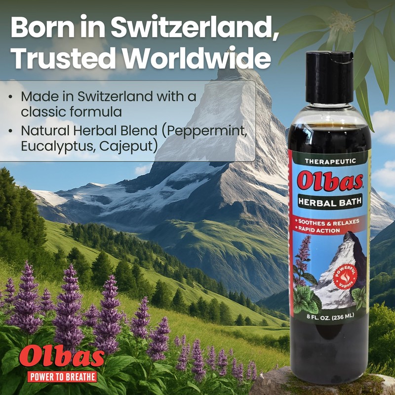 Olbas Herbal Bath Sore Muscle Bath Soak & Natural Muscle