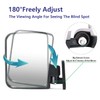 YGOLF Golf Cart Side Mirrors (Black+White)