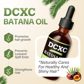 Aceite de Batana 100% Puro y Natural para el Crecimiento del Cabello - Fortalece el Cabello, Reduce el Ruptura y la Caída del Cabello, Mejora el Brillo - Nutrición para Todos los Tipos de Cabello - 60ml