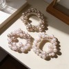 KUAIDHFK ヘアゴム ヘアアクセサリー 3点セット シュシュ パールゴム レディース 髪飾り 髪留め ヘアタイ