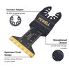 FEWELL 20PCS Titanium Oscillating Saw Blades, Universal Multitool Blades for