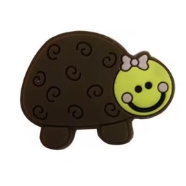 Jinshining Brown Turtle Cute Animal Shapes Tennis Racket Vibration Dampener Soft Silicon Racket Dampener Cartoon Shape Tennis Racquet Shock Absorbers Tennis Racket for Racquetball