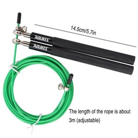Adjustable High Speed Steel Skipping Jump Rope Dual Bearings Gym Boxing Dual Bearings Design for Smooth Rotation - Ideal for Gym, Boxing, and Fitness Training