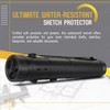 Flexzion Poster, Art, Document Tube with Strap, Expandable Waterproof Plastic