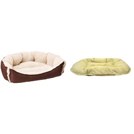 Fancy Pets Cama Maltes para Perro Tamaño Mediana Color Café  CojinCama para Cama de Plásico para Perro Tamaño Grande                                  