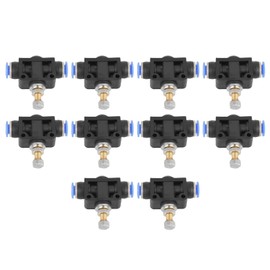 Ausla Pneumatic Air Flow Regulator, Pack of 10 Pneumatic Throttle Valve, 6 mm Pneumatic Air Flow Control Valve Connection