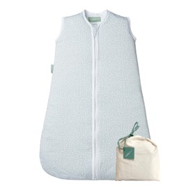 molis&co - Baby Sleeping Bag Sleeveless - Ideal for Winter - Baby Sleeping Bag Tog 2.5 Sleeveless - 100% Cotton (Oeko-Tex 100), Premium Quality - Grey Print (85 cm, 6-18 Months)