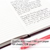 feela 3 Pack Notebooks Journals Bulk with 3 Black Pens,
