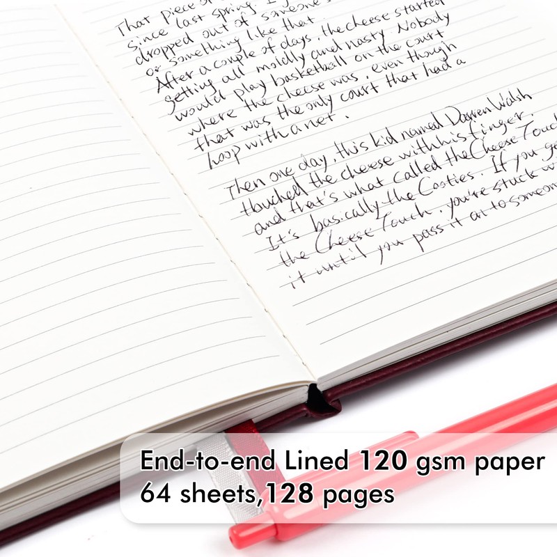 feela 3 Pack Notebooks Journals Bulk with 3 Black Pens,