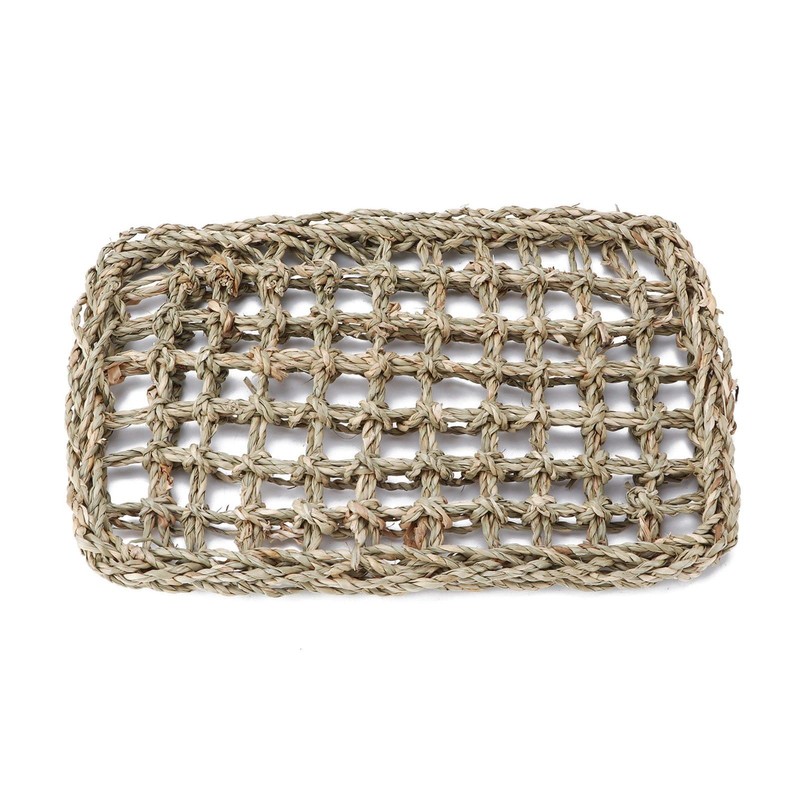 Rabbit Activity Mat, Bunny Chew Toy Seagrass Mat, Pet Cage