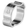 Pack of 10 Double Ear Galvanised Stainless Steel Hose Clips